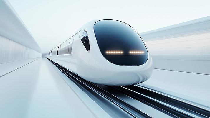 JPG 편집이미지 미래 기술 사람없음 3D 기찻길 기차 흰색 터널 속도 통과 자동화 편집3D AI컴퓨터그래픽 AI콘텐츠 길 육상교통 컬러 컨셉 대중교통 디지털합성 파일형식