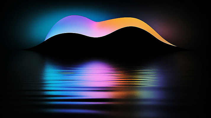 JPG 모양 편집이미지 곡선 추상 미래 사람없음 빛 컬러풀 반사 검은색 어둠 편집실사 AI컴퓨터그래픽 AI콘텐츠 선 컬러 컨셉 무늬 CG 파일형식