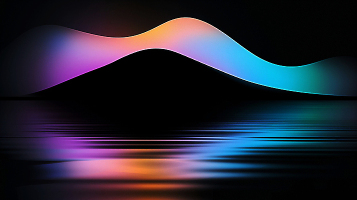 JPG 모양 편집이미지 곡선 추상 미래 사람없음 빛 컬러풀 반사 검은색 어둠 편집실사 AI컴퓨터그래픽 AI콘텐츠 선 컬러 컨셉 무늬 CG 파일형식