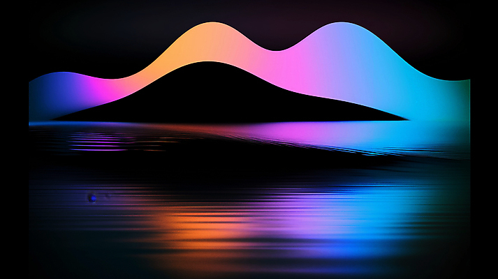 JPG 모양 편집이미지 곡선 추상 미래 사람없음 빛 컬러풀 반사 검은색 어둠 편집실사 AI컴퓨터그래픽 AI콘텐츠 선 컬러 컨셉 무늬 CG 파일형식