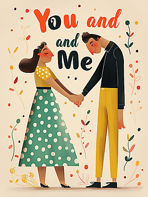 JPG 전신 커플 여자 남자 데이트 일러스트 사랑 미소 성인 두명 손잡기 로맨틱 성인만 국내일러스트 AI일러스트 AI콘텐츠 감정 컨셉 관계 모션 표정 사람 파일형식