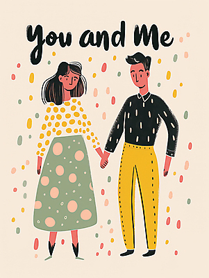 JPG 전신 커플 여자 남자 데이트 일러스트 사랑 미소 성인 두명 손잡기 성인만 국내일러스트 AI일러스트 AI콘텐츠 감정 관계 모션 표정 사람 파일형식