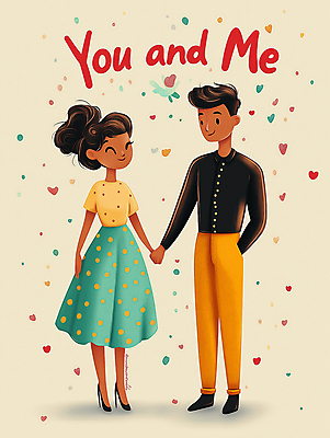 JPG 전신 커플 여자 남자 데이트 일러스트 사랑 성인 두명 손잡기 로맨틱 성인만 국내일러스트 AI일러스트 AI콘텐츠 감정 컨셉 관계 모션 사람 파일형식