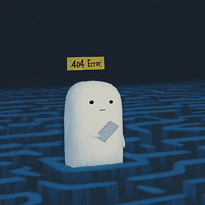 JPG 편집이미지 캐릭터 종이 털 들기 사람없음 숫자 어둠 흰색 미로 몬스터 이미지편집 편집실사 404에러 AI컴퓨터그래픽 AI콘텐츠 문자 컬러 모션 CG 에러 파일형식