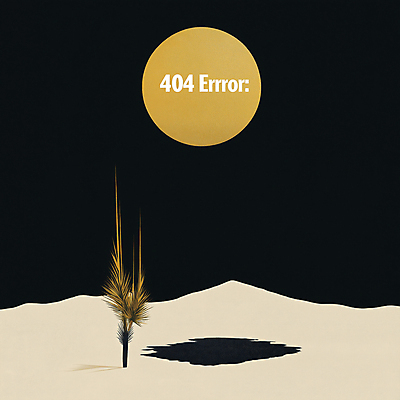 JPG 식물 편집이미지 그림자 사람없음 숫자 노란색 검은색 어둠 사막 원형 이미지편집 편집실사 404에러 AI컴퓨터그래픽 AI콘텐츠 도형 문자 컬러 CG 에러 파일형식