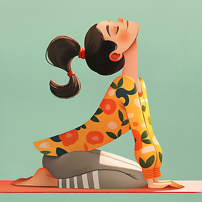 JPG 전신 여자 일러스트 요가 건강 한명 성인 초록색 운동 평화 눈감음 무릎꿇기 편안함 명상 고개들기 성인여자한명만 국내일러스트 AI일러스트 AI콘텐츠 1 웰빙 컬러 컨셉 모션 사람 감각 여자한명만 성인여자만 파일형식