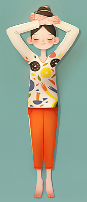 JPG 전신 여자 일러스트 요가 건강 한명 성인 초록색 눕기 운동 손들기 평화 눈감음 스트레칭 요가자세 편안함 성인여자한명만 국내일러스트 AI일러스트 AI콘텐츠 1 웰빙 컬러 포즈 컨셉 모션 사람 감각 여자한명만 성인여자만 파일형식