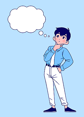 전신 남자 생각 일러스트 비즈니스 아이디어 한명 서기 정장 성인 파란색 비즈니스맨 주머니손 구상 창의성 성인남자한명만 국내일러스트 AI파일 1 옷 컬러 컨셉 모션 사람 직장인 남자한명만 성인남자만 파일형식 벡터