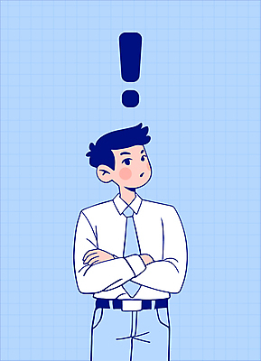 남자 생각 일러스트 비즈니스 아이디어 한명 정장 상반신 성인 파란색 팔짱 비즈니스맨 느낌표 창의성 성인남자한명만 국내일러스트 AI파일 1 기호 옷 컬러 컨셉 모션 사람 직장인 남자한명만 성인남자만 파일형식 벡터