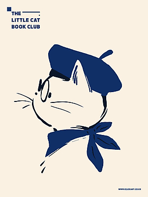 포스터 안경 일러스트 사람없음 파란색 스카프 고양이 심플 드로잉 베레모 베이지색 독서모임 국내일러스트 AI파일 모자_잡화 잡화 컬러 포유류 미술 반려동물 목도리 파일형식 벡터