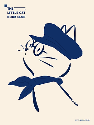 포스터 안경 일러스트 사람없음 파란색 스카프 고양이 심플 드로잉 베레모 베이지색 독서모임 국내일러스트 AI파일 모자_잡화 잡화 컬러 포유류 미술 반려동물 목도리 파일형식 벡터