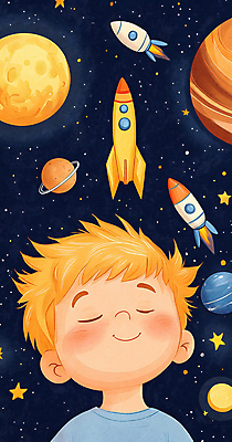 JPG 남자 행복 어린이 일러스트 상상 밤하늘 동화 한명 미소 소년 우주 귀여움 턱괴기 꿈 행성 로켓 탐험 남색 어린이상상 공상 소년한명만 국내일러스트 AI일러스트 AI콘텐츠 1 감정 컬러 컨셉 모션 하늘 표정 사람 야간 남자한명만 소년만 파일형식
