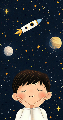 JPG 남자 행복 어린이 일러스트 상상 밤하늘 동화 한명 미소 소년 우주 귀여움 턱괴기 꿈 행성 로켓 탐험 남색 어린이상상 공상 소년한명만 국내일러스트 AI일러스트 AI콘텐츠 1 감정 컬러 컨셉 모션 하늘 표정 사람 야간 남자한명만 소년만 파일형식