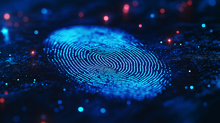 JPG 편집이미지 패턴 미래 기술 안전 사람없음 파란색 디지털 정보 네트워크 비밀 보안 스캔 신원 지문 지문인식 편집실사 AI포토 AI콘텐츠 컬러 컨셉 무늬 CG 생체인식기술 파일형식