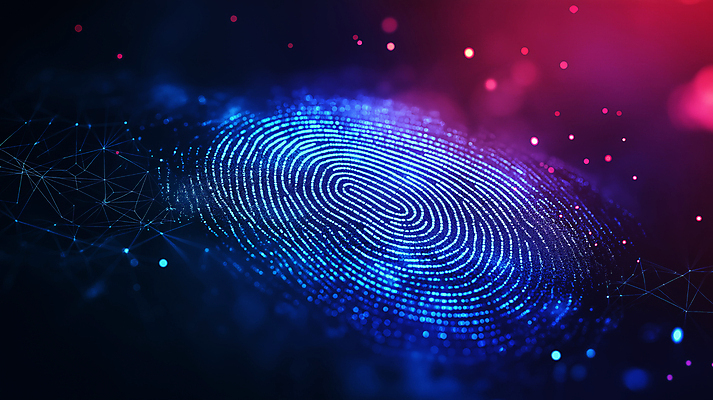 JPG 편집이미지 패턴 미래 기술 안전 사람없음 파란색 디지털 정보 네트워크 비밀 보안 스캔 신원 지문 지문인식 편집실사 AI포토 AI콘텐츠 컬러 컨셉 무늬 CG 생체인식기술 파일형식