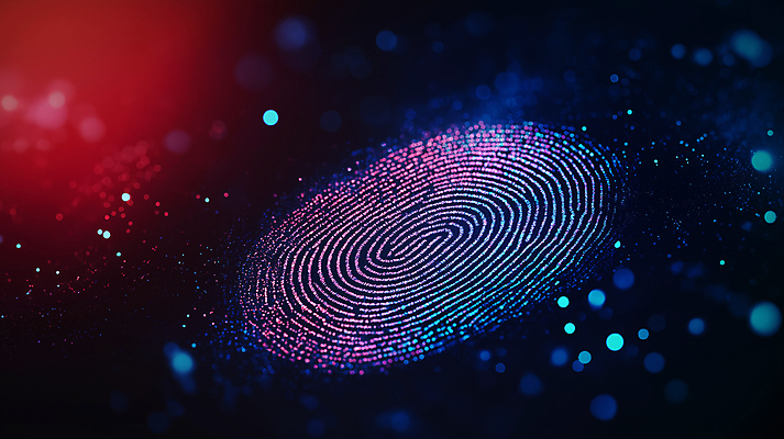 JPG 편집이미지 패턴 미래 기술 안전 사람없음 파란색 디지털 정보 네트워크 비밀 보안 스캔 신원 지문 지문인식 편집실사 AI포토 AI콘텐츠 컬러 컨셉 무늬 CG 생체인식기술 파일형식