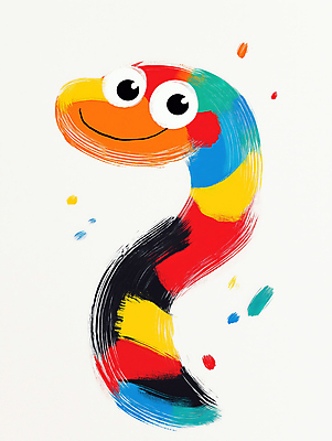 JPG 디자인 예술 일러스트 추상 사람없음 컬러풀 뱀띠 뱀캐릭터 독창 창의성 국내일러스트 AI일러스트 AI콘텐츠 컬러 동물캐릭터 무늬 십이지신 뱀 파일형식