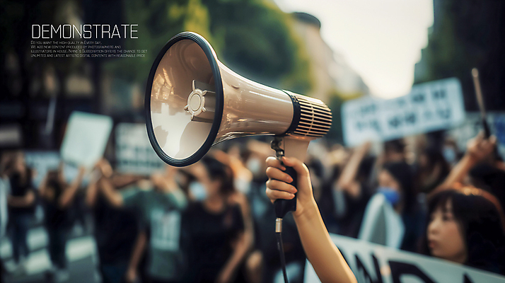 PSD 편집이미지 여자 남자 들기 여러명 성인 확성기 팻말 군중 시위 집회 의료성형뷰티 성인만 시위대 이미지편집 편집실사 다수 모션 프레임 사람 CG 파일형식