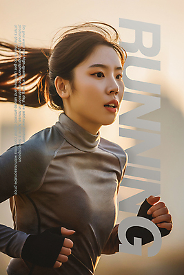 PSD 편집이미지 공원 여자 한명 성인 타이포그라피 운동복 달리기 운동 햇빛 러닝 의료성형뷰티 성인여자한명만 이미지편집 문자 1 옷 공공시설 모션 건강 사람 태양 여자한명만 성인여자만 파일형식