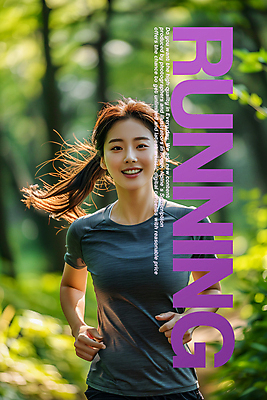 PSD 편집이미지 공원 여자 한명 성인 타이포그라피 운동복 달리기 운동 햇빛 러닝 의료성형뷰티 성인여자한명만 이미지편집 문자 1 옷 공공시설 모션 건강 사람 태양 여자한명만 성인여자만 파일형식