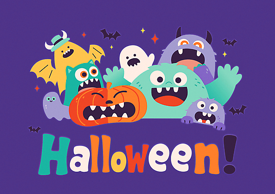 캐릭터 일러스트 호박 타이포그라피 사람없음 귀여움 보라색 할로윈 유령 악마 박쥐 몬스터 호러 호러캐릭터 국내일러스트 일러캐릭터 AI파일 문자 컬러 컨셉 채소 포유류 공포 파일형식 벡터