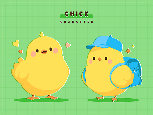 동물 모자 별 스티커 일러스트 책가방 병아리 사람없음 반짝임 노란색 귀여움 백팩 일러캐릭터 AI파일 자연요소 캐릭터 잡화 컬러 컨셉 가방 모션 조류 파일형식 벡터