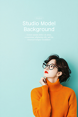 PSD 편집이미지 응시 여자 상상 한명 손짓 성인 앞모습 공간 올려보기 디지털합성 의료성형뷰티 성인여자한명만 카피스페이스 이미지편집 편집실사 1 시선 뷰포인트 모션 사람 공백 CG 여자한명만 성인여자만 파일형식