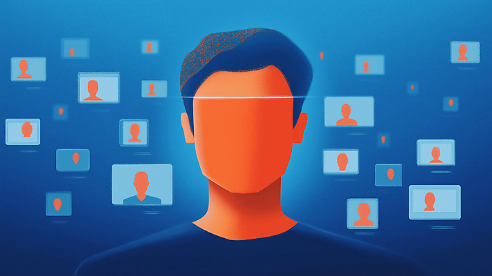 JPG 남자 일러스트 한명 성인 파란색 자료 범죄 사회이슈 얼굴모양 분석 초상화 아바타 가상 성인남자한명만 디지털성범죄 딥페이크기술 디지털범죄 국내일러스트 AI일러스트 AI콘텐츠 모양 1 얼굴 컬러 컨셉 기술 사람 그림 성범죄 남자한명만 성인남자만 파일형식