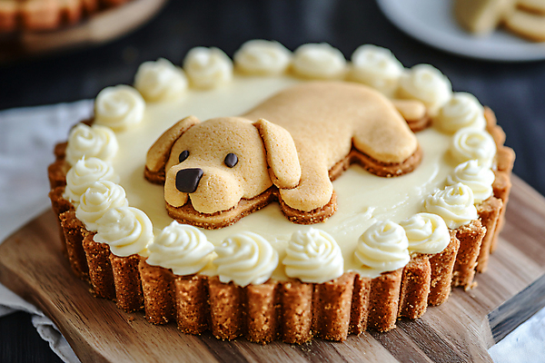 JPG 편집이미지 사람없음 케이크 축하 생일 강아지 디지털합성 애견간식 핸드메이드 홈메이드 편집실사 AI포토 AI콘텐츠 기념일 컨셉 디저트 반려동물 개 CG 만들기 파일형식