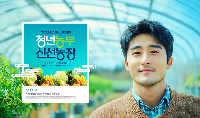 PSD 편집이미지 남자 산업 농업 미래 실내 한명 청년 성인 농작물 농장 농사 희망 농부 비전 비닐하우스 의료성형뷰티 성인남자한명만 스마트팜 산지직송 청년농부 미래산업 이미지편집 직업 1 감정 컨셉 사람 내부 남자한명만 성인남자만 파일형식 직송