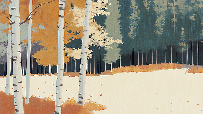 JPG 단풍 낙엽 일러스트 사람없음 산책 산책로 가을 숲 자작나무 국내일러스트 AI일러스트 AI콘텐츠 나무 계절 길 잎 휴식 파일형식