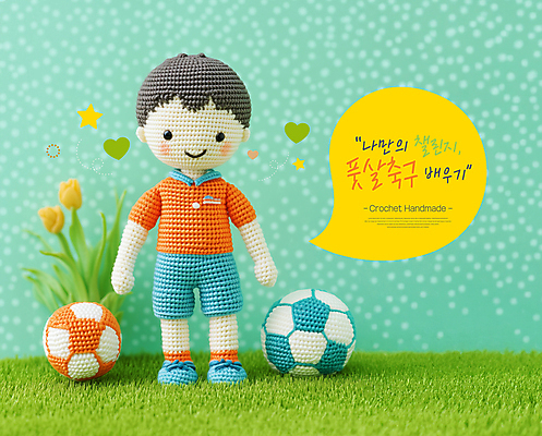 전신 PSD 편집이미지 남자 말풍선 축구공 공 축구선수 한명 잔디 축구 희망 꿈 남자한명만 버킷리스트 뜨개인형 이미지편집 식물 1 감정 인형 축구용품 운동선수 사람 구기 리스트 남자만 파일형식