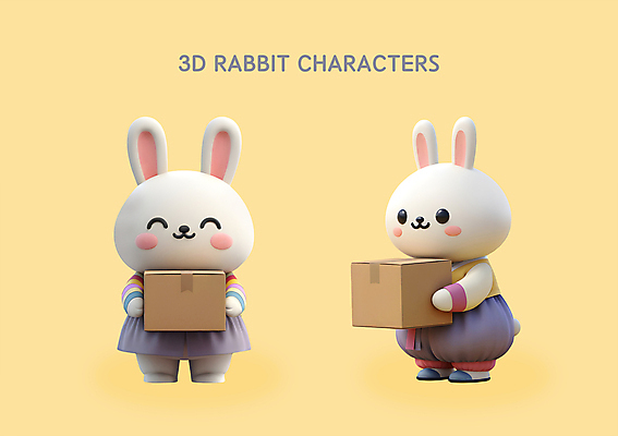PSD 편집이미지 한국전통 명절 웃음 들기 사람없음 노란색 3D소스 3D 추석 가을 토끼 한복 배송 디지털합성 택배 토끼캐릭터 택배상자 엘리먼트 편집3D 전통 계절 기념일 컬러 동물캐릭터 포유류 모션 한국 표정 반려동물 상자 운송업 전통의상 파일형식
