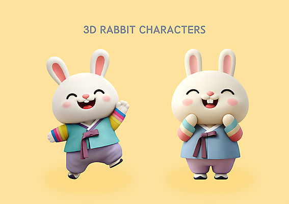 PSD 편집이미지 한국전통 명절 웃음 사람없음 노란색 3D소스 3D 손들기 추석 가을 토끼 한복 디지털합성 토끼캐릭터 엘리먼트 편집3D 전통 계절 기념일 컬러 동물캐릭터 포유류 모션 한국 표정 반려동물 전통의상 파일형식