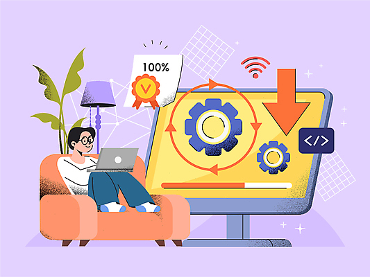 전신 남자 일러스트 한명 성인 소파 디지털 모니터 보안 다운로드 개인정보 소프트웨어 업데이트 성인남자한명만 국내일러스트 개인정보보호의날 AI파일 1 의자 안전 사람 컴퓨터 정보 남자한명만 성인남자만 파일형식 벡터 법정기념일