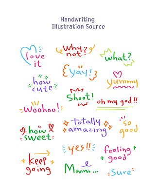 문자 일러스트 사람없음 컬러풀 화려 낙서 손그림 드로잉 국내일러스트 AI파일 컬러 컨셉 미술 파일형식 벡터