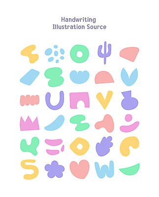 모양 패턴 일러스트 사람없음 컬러풀 화려 낙서 손그림 드로잉 국내일러스트 AI파일 컬러 컨셉 무늬 미술 파일형식 벡터