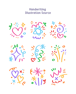 모양 별 패턴 일러스트 사람없음 컬러풀 화려 낙서 손그림 드로잉 국내일러스트 AI파일 자연요소 컬러 컨셉 무늬 미술 파일형식 벡터