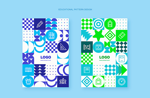 템플릿 교육 시계 하늘색 패턴 사람없음 책 세트 연필 다이어리 삼각자 이미지템플릿 AI파일 무늬 학용품 자 파란색 필기구 사무용품 파일형식 벡터
