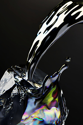 JPG 편집이미지 추상 사람없음 금속 검은색 돌_바위 액체 떨어짐 오브젝트 질감 광택 편집소스 편집실사 AI컴퓨터그래픽 AI콘텐츠 컬러 컨셉 무늬 재질 CG 파일형식