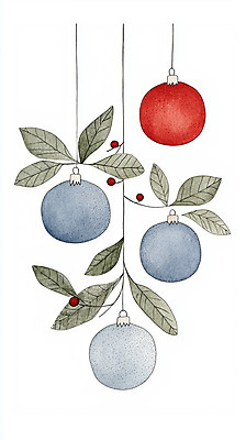 JPG 열매 크리스마스장식 크리스마스 겨울 일러스트 나뭇잎 매달리기 사람없음 장식 오브젝트 국내일러스트 AI일러스트 AI콘텐츠 식물 계절 기념일 잎 모션 파일형식