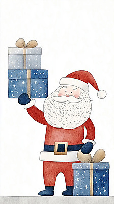 JPG 전신 남자 크리스마스 겨울 일러스트 한명 들기 성인 선물상자 산타클로스 기쁨 성인남자한명만 국내일러스트 AI일러스트 AI콘텐츠 1 계절 기념일 감정 모션 선물 사람 상자 남자한명만 성인남자만 파일형식