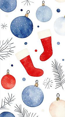 JPG 잎 크리스마스장식 크리스마스 겨울 패턴 일러스트 수채화 양말 사람없음 장식 파란색 눈송이 오브젝트 크리스마스양말 산타양말 국내일러스트 AI일러스트 AI콘텐츠 식물 계절 기념일 컬러 무늬 눈_날씨 파일형식