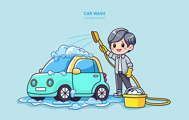 전신 남자 인물캐릭터 하늘색 일러스트 자동차 한명 미소 성인 물 귀여움 거품 양동이 물주기 웅덩이 고무장갑 호스 세차 세차장 자동차캐릭터 성인남자한명만 손세차 일러캐릭터 AI파일 자연요소 캐릭터 1 육상교통 장갑 컨셉 모션 표정 사람 파란색 고무 남자한명만 성인남자만 파일형식 벡터