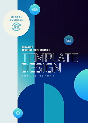 PSD 템플릿 디자인 포스터 비즈니스 추상 사람없음 그래픽 파란색 글로벌비즈니스 원형 레이아웃 기하학 이미지템플릿 도형 컬러 무늬 글로벌 파일형식