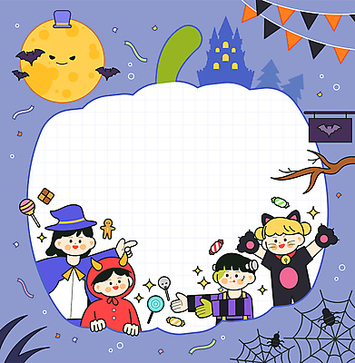 여자 남자 어린이 일러스트 호박 막대사탕 소녀 소년 여러명 상반신 분장 고양이 할로윈 보름달 메모지 악마 거미줄 마녀 박쥐 가랜드 몬스터 진저맨 프랑켄슈타인 어린이만 카피스페이스 국내일러스트 AI파일 다수 채소 포유류 사탕 사람 반려동물 사무용품 공백 달 파티용품 진저쿠키 파일형식 벡터