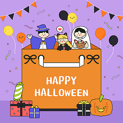 여자 남자 어린이 일러스트 호박 사탕 들기 소녀 소년 상반신 세명 선물상자 분장 쇼핑백 바구니 고양이 할로윈 유령 마녀 꽃가루 풍선 가랜드 잭오랜턴 어린이만 국내일러스트 AI파일 채소 가방 포유류 모션 디저트 선물 사람 반려동물 상자 가루 파티용품 파일형식 벡터