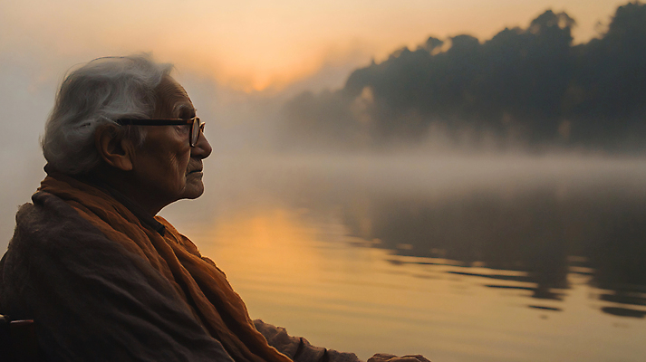 JPG 편집이미지 응시 여자 노년 할머니 바다 한명 상반신 반사 노을 고독 디지털합성 고민 우울감 우울증 의료성형뷰티 노인여자한명만 편집실사 AI인물포토 AI콘텐츠 자연요소 1 시선 감정 사람 성인 질병 CG 여자한명만 노인여자만 파일형식 AI포토