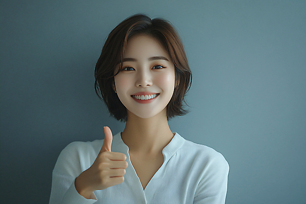 JPG 편집이미지 여자 응원 한명 미소 상반신 성인 앞모습 교사 디지털합성 따봉 칭찬 의료성형뷰티 성인여자한명만 편집실사 AI인물포토 AI콘텐츠 직업 1 뷰포인트 표정 사람 최고 CG 여자한명만 성인여자만 파일형식 AI포토