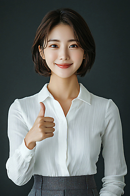 JPG 편집이미지 여자 응원 한명 미소 상반신 성인 앞모습 교사 디지털합성 따봉 칭찬 의료성형뷰티 성인여자한명만 편집실사 AI인물포토 AI콘텐츠 직업 1 뷰포인트 표정 사람 최고 CG 여자한명만 성인여자만 파일형식 AI포토